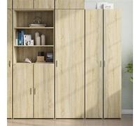 vidaXL Buffet haut Chêne Sonoma 50x42,5x185 cm Bois d'ingénierie Multicolore