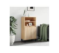 vidaXL Buffet haut 6 compartiments Chêne Sonoma Bois d'ingénierie 60x36x110 cm
