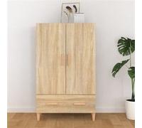 Buffet haut Chêne sonoma 70x31x115 cm Bois d ingénierie chêne sonoma G