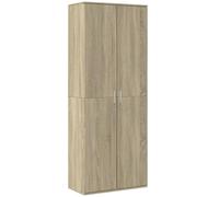 Buffet haut chêne sonoma 70x35x180 cm bois d'ingénierie