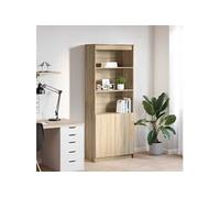 Buffet haut chêne sonoma 70x35x180 cm bois d'ingénierie, armoire, armoire latérale, armoire de rangement haute, 3328473