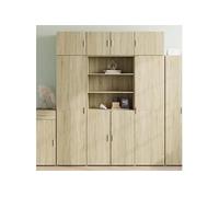 vidaXL Buffet haut Chêne Sonoma 80×42,5×185 cm Bois d'ingénierie
