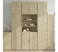vidaXL Buffet haut Chêne Sonoma – Bois d'ingénierie 80×42,5×249 cm – 3281359