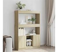 vidaXL Buffet haut chêne Sonoma – Bois d'ingénierie 92x33x140 cm