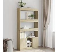 vidaXL Buffet Haut Chêne Sonoma 92x33x180 cm