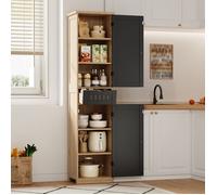 Buffet Haut Cuisine, Meuble de Rangement avec 2 Portes et 1 Tiroir et étagères Réglables, Style Moderne, pour Cuisine,Salle à Manger