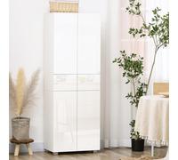 Buffet haut de cuisine blanc laqué style contemporain