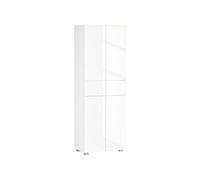 Buffet haut de cuisine blanc laqué style contemporain