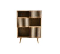 Buffet haut en bois manguier massif 3 portes coulissantes L85 cm ALBA