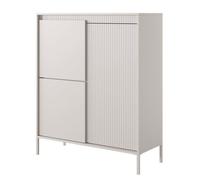 Buffet haut - FALSETTO - 3 portes - 104 cm - beige