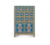 Buffet haut - Giner y Colomer - Bois de manguier et MDF - Multicolore - 122 cm