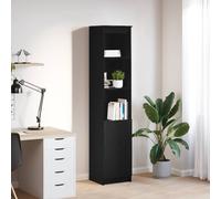 Buffet haut gris béton 37,5x35x180 cm bois d'ingénierie armoire vidaXL