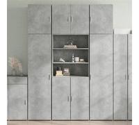 vidaXL Buffet haut - Gris béton 80x42,5x249 cm