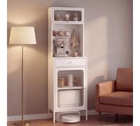 Buffet haut HWC-P99 182 x 54 x 40 cm, blanc