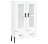 Buffet haut multi-rangement - UU - Blanc - 69,5x31x115 cm - bois d'ingénierie C405