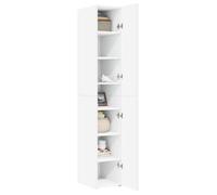Buffet haut MVS - multi-rangement - Meuble sur pied - blanc 30x42,5x185cm bois d'ingénierie &26_1634765