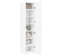 Buffet haut MVS - multi-rangement - Meuble sur pied - blanc 40x42,5x185cm bois d'ingénierie &26_1373849