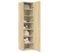 Buffet haut MVS - multi-rangement - Meuble sur pied - chêne sonoma 45x42,5x185cm bois d'ingénierie &26_4277268