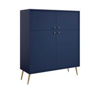 Buffet Haut Rose 105x40,5x122CM 4 Portes Couleur Choisissable