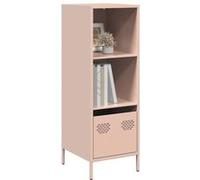 vidaXL Buffet haut en acier 35x39x103,5 cm Rose