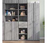 vidaXL Buffet haut sonoma gris 45x42,5x185 cm bois d'ingénierie, buffet, placard, armoire latérale, armoire, armoire de 3281453