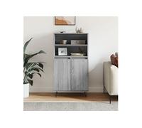 Buffet haut Sonoma gris 60x36x110 cm Bois d'ingénierie831490