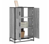 vidaXL Buffet haut sonoma gris 68x35x106,5 cm bois ingénierie et métal