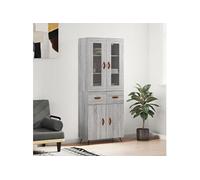 Buffet haut Sonoma gris 69,5x34x180 cm Bois d'ingénierie3198511