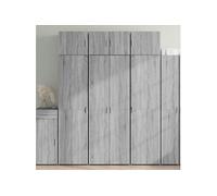 vidaXL – Buffet haut Sonoma gris – 70×42,5×185 cm – Bois d'ingénierie