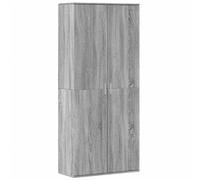 Buffet haut sonoma gris 80x35x180 cm bois d'ingénierie