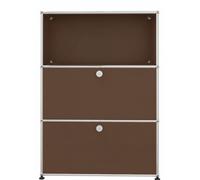Buffet haut USM Haller 1 tiroir ouvert / 2 tiroirs marron - USM HIGHBOA 1OFF 2SCHU FD SCH