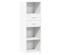 Buffet haut - UU - Grand espace - Blanc - 40x42,5x124 cm - bois d'ingénierie C1611
