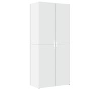 Buffet haut - UU - Grand espace - Blanc - 80x42,5x185 cm - bois d'ingénierie C1627