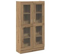 Buffet haut - UU - Grand espace - chêne artisanal - 82,5x30,5x150 cm - bois d'ingénierie C1665