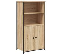 Buffet haut - UU - Grand espace - Chêne sonoma - 62x36x121,5 cm - bois d'ingénierie C1501