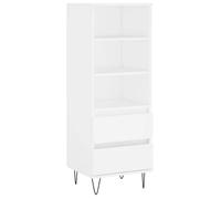 Buffet haut - UU - Meuble sur pied - Blanc - 40x36x110 cm - Bois d'ingénierie C691