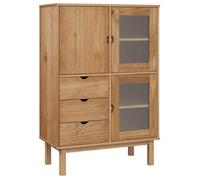 Buffet haut - UU - Meuble sur pied - OTTA 85x43x125 cm - bois massif de pin C834