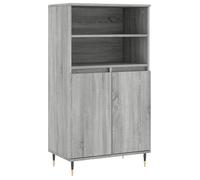 Buffet haut - UU - Portes pratiques - Sonoma gris - 60x36x110 cm - Bois d'ingénierie C2405