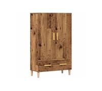 Buffet haut vieux bois 70x31x115 cm bois d'ingénierie 856914