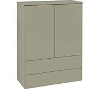 Villeroy und Boch haut Antao L47000HK 81,4 x 103,9 x 35,6 cm, plan vasque laqué, gris pierre laqué mat