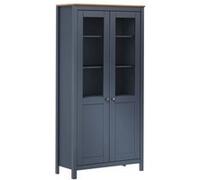 vidaXL Buffet Hill Gris 85x37x170,5 cm - Pin Solide