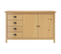 Buffet Hill Marron miel Bois de pin solide - vidaXL - bois de pin massif - marron miel - 2 portes - pour salon - 130 x 40 x 80 cm 66