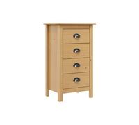 vidaXL Buffet 4 tiroirs – Rangement pratique et design intemporel – Miel brun