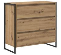 vidaXL Buffet Chêne Artisan 79 x 36 x 75.5 cm Bois d'ingénierie, Buffet rectangulaire Moderne, Rangement Durable, Meuble Minimaliste, décoration Fonctionnelle, Style Chic