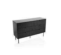 Buffet KARBY S 120x40x75 cm 6 tiroirs noir hjh LIVING Noir G
