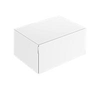 KEUCO EDITION 11 ART Buffet, 1 tiroir frontal, 800x350x490mm, 32541840800, Corps/Avant: Verre blanc satiné / Verre blanc satiné