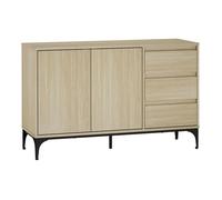 Buffet Kistiandi 77 x 120 x 40 cm effet chêne clair