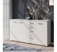 Buffet Komodee FAUSKE KOM3 Tiroirs Blanc Blanc 34 x 138 x 74 cm