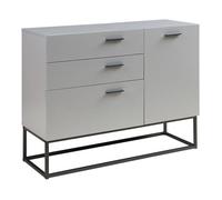 Buffet Lavangen 75 x 100 x 35 cm noir gris clair