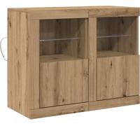 Buffet LED 2 pcs Chêne artisanal 41 x 37 x 67 cm